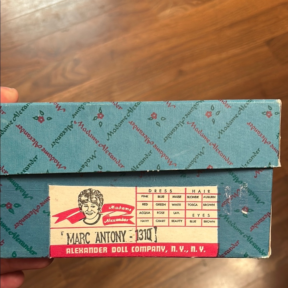 Madame Alexander Blue and Red Doll Box